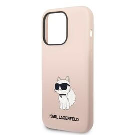Karl Lagerfeld KLHCP14LSNCHBCP iPhone 14 Pro 6.1" hardcase pink/pink Silicone Choupette - Apple Cases - Cases - Techbox