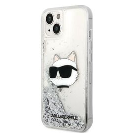 Karl Lagerfeld KLHCP14MLNHCCS iPhone 14 Plus 6.7" silver/silver hardcase Glitter Choupette Head | Techbox