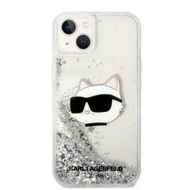 Karl Lagerfeld KLHCP14MLNHCCS iPhone 14 Plus 6.7" silver/silver hardcase Glitter Choupette Head | Techbox