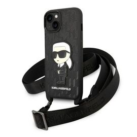 Karl Lagerfeld KLHCP14SSTKMK iPhone 14 6.1" black/black hardcase Monogram Ikonik Patch - Apple Cases - Cases - Techbox