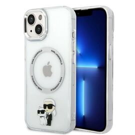 Karl Lagerfeld KLHMP14MHNKCIT iPhone 14 Plus 6.7" hardcase transparent Iconic Karl&amp;Choupette Magsafe - Apple Cases - Cases - Techbox