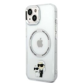 Karl Lagerfeld KLHMP14MHNKCIT iPhone 14 Plus 6.7" hardcase transparent Iconic Karl&amp;Choupette Magsafe - Apple Cases - Cases - Techbox