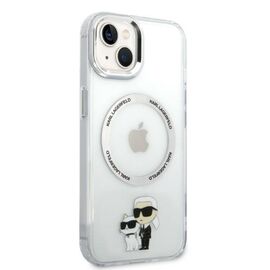 Karl Lagerfeld KLHMP14MHNKCIT iPhone 14 Plus 6.7" hardcase transparent Iconic Karl&amp;Choupette Magsafe - Apple Cases - Cases - Techbox
