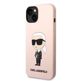 Karl Lagerfeld KLHMP14MSNIKBCP iPhone 14 Plus 6.7" hardcase pink/pink Silicone Ikonik Magsafe - Apple Cases - Cases - Techbox