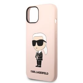 Karl Lagerfeld KLHMP14MSNIKBCP iPhone 14 Plus 6.7" hardcase pink/pink Silicone Ikonik Magsafe - Apple Cases - Cases - Techbox