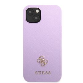 Guess GUHCP13SPS4MU iPhone 13 mini 5.4" purple/purple hardcase Saffiano 4G Small Metal Logo | Techbox