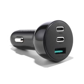 Joyroom car charger 70W with 3 ports: USB, 2 x USB C black (JR-CL26) | Techbox
