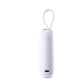 Joyroom mini powerbank 10000mAh Colorful Series 22.5W with 2 built-in USB C and Lightning cables white (JR-L012) | Techbox