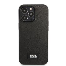 Karl Lagerfeld KLHCP13LSFMP2K iPhone 13 Pro / 13 6.1" hardcase black/black Saffiano Plaque | Techbox