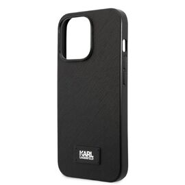 Karl Lagerfeld KLHCP13LSFMP2K iPhone 13 Pro / 13 6.1" hardcase black/black Saffiano Plaque | Techbox