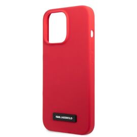 Karl Lagerfeld KLHCP13LSLMP1R iPhone 13 Pro / 13 6.1" hardcase red/red Silicone Plaque | Techbox