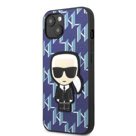 Karl Lagerfeld KLHCP13MPMNIKBL iPhone 13 6.1" hardcase blue/blue Monogram Ikonik Patch - Apple Cases - Cases - Techbox