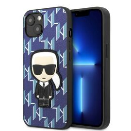 Karl Lagerfeld KLHCP13SPMNIKBL iPhone 13 mini 5.4" hardcase blue/blue Monogram Ikonik Patch - Apple Cases - Cases - Techbox