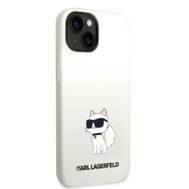 Karl Lagerfeld KLHMP14MSNCHBCH iPhone 14 Plus 6.7" hardcase white/white Silicone Choupette MagSafe - Apple Cases - Cases - Techbox