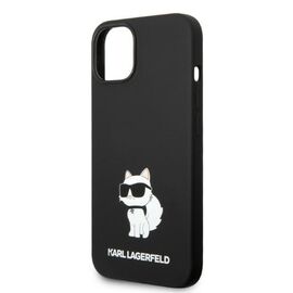 Karl Lagerfeld KLHMP14MSNCHBCK iPhone 14 Plus 6.7" hardcase black/black Silicone Choupette MagSafe - Apple Cases - Cases - Techbox
