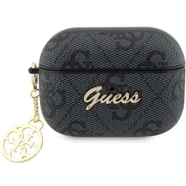 Guess GUAP2G4GSMK AirPods Pro 2 cover black/black 4G Charm Collection - Smartphone Accessories - Cables & Accessories - Techbox