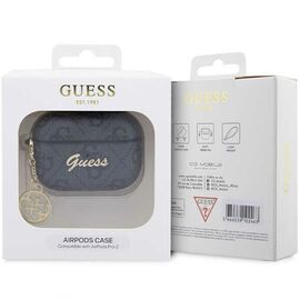 Guess GUAP2G4GSMK AirPods Pro 2 cover black/black 4G Charm Collection - Smartphone Accessories - Cables & Accessories - Techbox