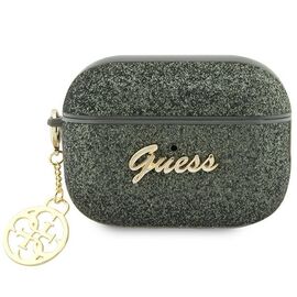 Guess GUAP2GLGSHA AirPods Pro 2 cover green/kaki Glitter Flake 4G Charm - Smartphone Accessories - Cables & Accessories - Techbox