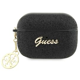 Guess GUAP2GLGSHK AirPods Pro 2 cover black/black Glitter Flake 4G Charm - Smartphone Accessories - Cables & Accessories - Techbox