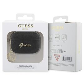Guess GUAP2GLGSHK AirPods Pro 2 cover black/black Glitter Flake 4G Charm - Smartphone Accessories - Cables & Accessories - Techbox