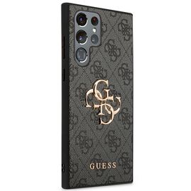 Guess GUHCS23L4GMGGR S23 Ultra S918 grey/grey hardcase 4G Big Metal Logo | Techbox