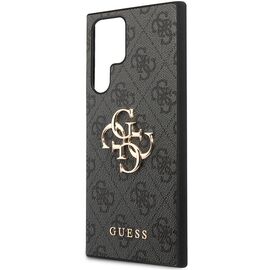 Guess GUHCS23L4GMGGR S23 Ultra S918 grey/grey hardcase 4G Big Metal Logo | Techbox