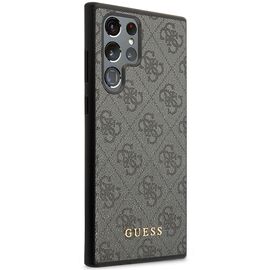 Guess GUHCS23LG4GFGR S23 Ultra S918 grey/grey hardcase 4G Metal Gold Logo | Techbox