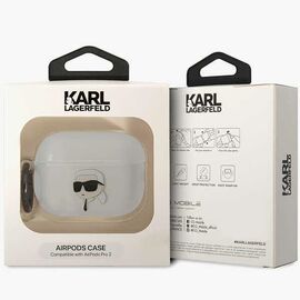 Karl Lagerfeld KLAP2HNIKTCT Airpods Pro 2 cover transparent Ikonik Karl Lagerfeld - Smartphone Accessories - Cables & Accessories - Techbox