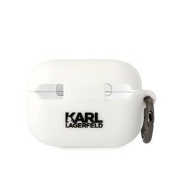 Karl Lagerfeld KLAP2RUNCHH AirPods Pro 2 cover white/white Silicone Choupette Head 3D - Smartphone Accessories - Cables & Accessories - Techbox