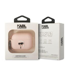 Karl Lagerfeld KLAP2RUNIKP AirPods Pro 2 cover pink/pink Silicone Karl Head 3D - Smartphone Accessories - Cables & Accessories - Techbox