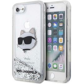 Karl Lagerfeld KLHCI8LNHCCS iPhone 7/8/ SE 2020/2022 silver/silver hardcase Glitter Choupette Head | Techbox