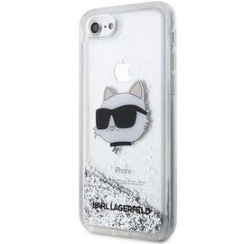 Karl Lagerfeld KLHCI8LNHCCS iPhone 7/8/ SE 2020/2022 silver/silver hardcase Glitter Choupette Head | Techbox