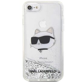 Karl Lagerfeld KLHCI8LNHCCS iPhone 7/8/ SE 2020/2022 silver/silver hardcase Glitter Choupette Head | Techbox