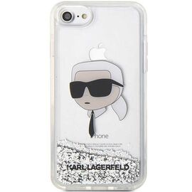 Karl Lagerfeld KLHCI8LNKHCH iPhone 7/8/ SE 2020/2022 silver/silver hardcase Glitter Karl Head - Uncategorized Cases (2) - Cases - Techbox