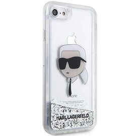 Karl Lagerfeld KLHCI8LNKHCH iPhone 7/8/ SE 2020/2022 silver/silver hardcase Glitter Karl Head - Uncategorized Cases (2) - Cases - Techbox