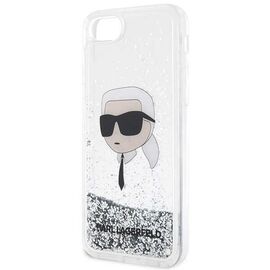 Karl Lagerfeld KLHCI8LNKHCH iPhone 7/8/ SE 2020/2022 silver/silver hardcase Glitter Karl Head - Uncategorized Cases (2) - Cases - Techbox