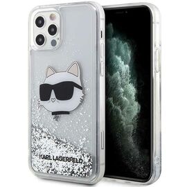 Karl Lagerfeld KLHCP12MLNHCCS iPhone 12/ 12 Pro 6.1" silver/silver hardcase Glitter Choupette Head | Techbox