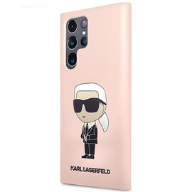 Karl Lagerfeld KLHCS23LSNIKBCP Sam S23 S918 Ultra hardcase pink/pink Silicone Ikonik | Techbox