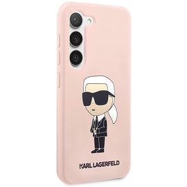 Karl Lagerfeld KLHCS23MSNIKBCP S23+ S916 hardcase pink/pink Silicone Ikonik | Techbox
