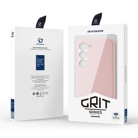 Dux Ducis Grit case for Samsung Galaxy S23+ elegant case made of artificial leather pink | Techbox