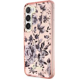 Guess GUHCS23MHCFWSP S23+ S916 pink/pink hardcase Flower Collection | Techbox