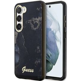 Guess GUHCS23MHTMRSK S23+ S916 black/black hardcase Golden Marble Collection | Techbox