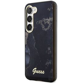 Guess GUHCS23SHTMRSK S23 S911 black/black hardcase Golden Marble Collection | Techbox