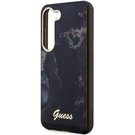 Guess GUHCS23SHTMRSK S23 S911 black/black hardcase Golden Marble Collection | Techbox