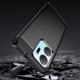 Carbon Case case for Honor Play 40 Plus / Honor X7a flexible silicone carbon cover black | Techbox