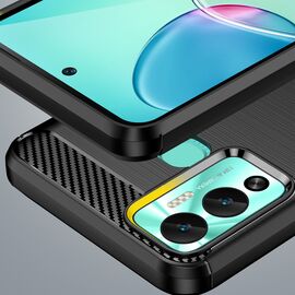 Carbon Case case for Infinix Hot 12 Play NFC / Hot 12 Play flexible silicone carbon cover black - Uncategorized Cases (2) - Cases - Techbox
