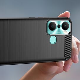 Carbon Case case for Infinix Hot 20 Play flexible silicone carbon cover black - Uncategorized Cases (2) - Cases - Techbox