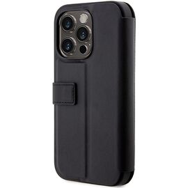 Case BMW BMBKP14L22RVSK iPhone 14 Pro 6.1" black/black bookcase Leather Stamp Blue Lines - Apple Cases - Cases - Techbox