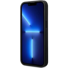 Case BMW BMHCP14L22RBDK iPhone 14 Pro 6.1" black/black hardcase Leather Blue Dots | Techbox