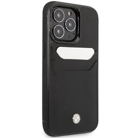 Case BMW BMHCP14L22RSEPK iPhone 14 Pro 6.1" black/black Leather Card Slot - Apple Cases - Cases - Techbox